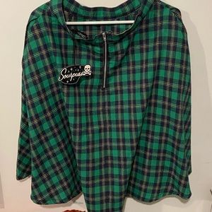 Sourpuss Skirt Punk Rockabilly Plaid Gothic Retro